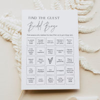 HARLOW Finden Sie das Brautparty Bingo Game