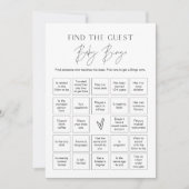 HARLOW Finden Sie die Baby Bingo Game Card Einladung (Vorderseite)