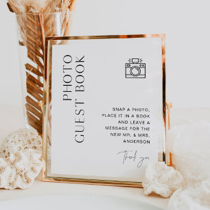 HARLOW Foto Guest Book Poster