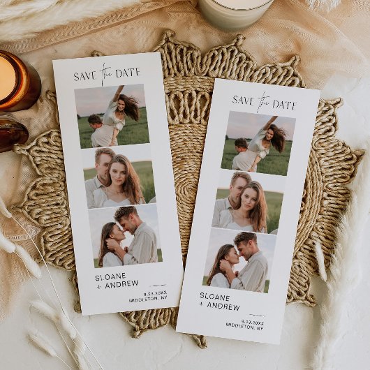 HARLOW Foto Strippen Minimalistisch Save the Date