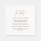 HARLOW Fun Fakten über Braut und Bräutigam (Set vo Serviette (Vorderseite)