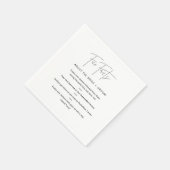 HARLOW Fun Fakten über Braut und Bräutigam (Set vo Serviette (Ecke)