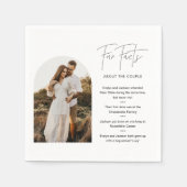 HARLOW Fun Fakten über das Foto "Braut und Gräuel" Serviette (Vorderseite)