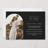 HARLOW Fun Fakten über die Braut und die Erdenkart Einladung (Vorderseite)