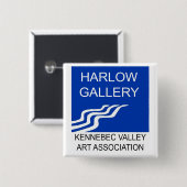 Harlow Gallery/KVAA Logo-Knopf Button (Vorne & Hinten)