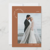 HARLOW Hochzeit Elopement Der Knoten - Siena Einladung (Vorderseite)