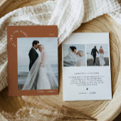 HARLOW Hochzeit Elopement Der Knoten - Siena Einladung