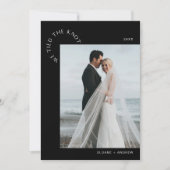 HARLOW Hochzeit Elopement Wir tippen den Knoten - Einladung (Vorderseite)