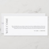 HARLOW Hochzeitzeitschrift und Willkommensbrief 9x (Rückseite)