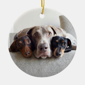 Harlow, Indiana und Reese Keramikornament