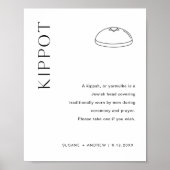 HARLOW Kippot Yarmulke Wedding Sign Poster (Vorne)