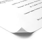 HARLOW Liebe ist berauschend Bar Menu-Zeichen 8x10 Poster (Ecke)