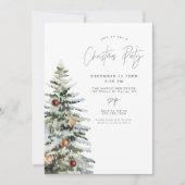 HARLOW Minimal Rustikale Weihnachtsfeier Einladung (Vorderseite)