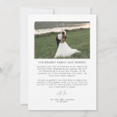 HARLOW Minimalistische Bohemische Hochzeit Danke K Einladung (Rückseite)