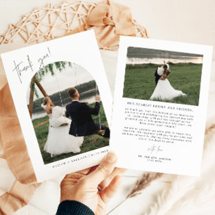 HARLOW Minimalistische Bohemische Hochzeit Danke K Einladung