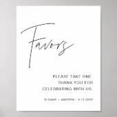 HARLOW Minimalistische Gastgeschenke Hochzeiten Un Poster (Vorne)