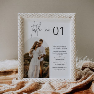 HARLOW Minimalistische Tischnummer mit Spaß 8x10 Poster