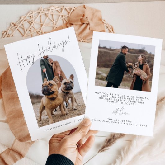 HARLOW Modern Howlidays Hunde Weihnachtskarte Einladung