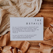 HARLOW Modern Minimalistisch Details Card Einfach Begleitkarte