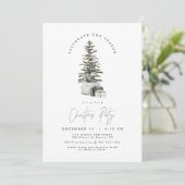 HARLOW Modern Secret Santa Gift Exchange Einladung (Stehend Vorderseite)