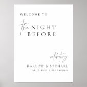 HARLOW Modern The Night Before Probe Dinner Poster (Vorne)