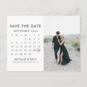 HARLOW Moderne, einfache, Save the Date Postkarte (Vorderseite)