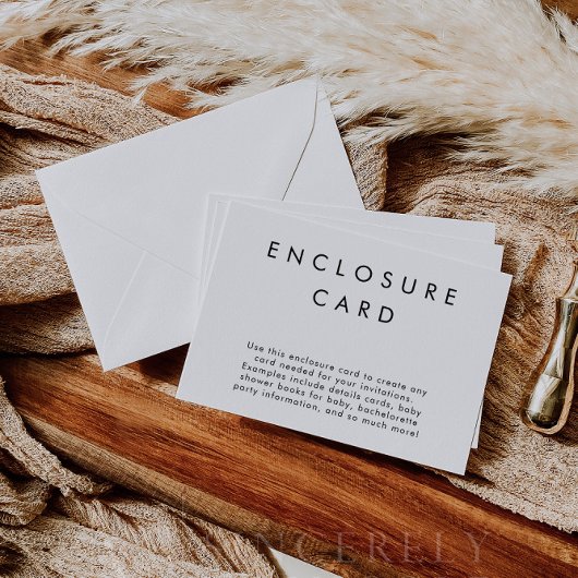 HARLOW moderne minimale Gehäusekarte Dankeskarte