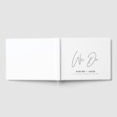 HARLOW Moderne Minimalistisch Hochzeit Gästebuch (Voll)