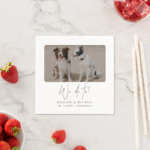 HARLOW Moderne Minimalistisch Hochzeit Serviette (Beispiel)