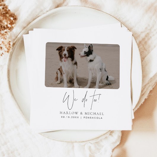 HARLOW Moderne Minimalistisch Hochzeit Serviette