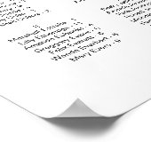 HARLOW Moderne Minimalistische Alphabetisierungssi Poster (Ecke)