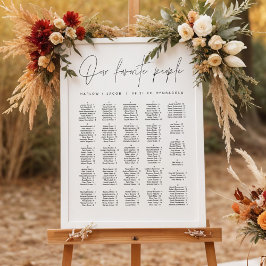 HARLOW Moderne Minimalistische Alphabetisierungssi Poster