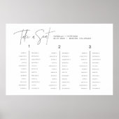 HARLOW Moderne Minimalistische Bankettsitze Poster (Vorne)