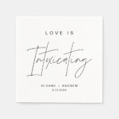 HARLOW Moderner Hochzeitcocktail Serviette (Vorderseite)