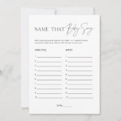 HARLOW Name, dass Baby Tune Baby Duschkarte Einladung (Vorderseite)