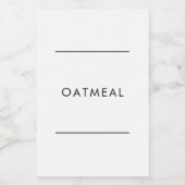 HARLOW Paneel-Label Lebensmitteletikett (Einzelnes Label)