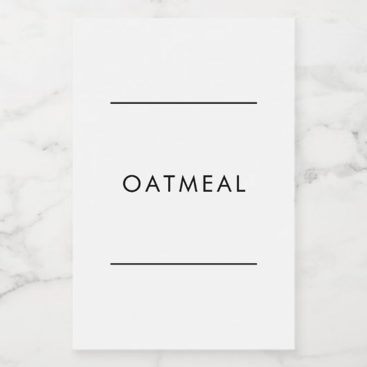 HARLOW Paneel-Label Lebensmitteletikett (Einzelnes Label)