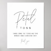 HARLOW Petal Toss Wedding Sign Off Poster (Vorne)