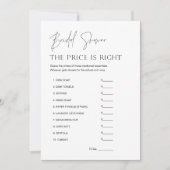 HARLOW Raten Sie die Preis-Brautparty-Game-Karte Einladung (Vorderseite)