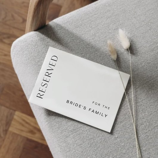 HARLOW Reservierte 12x18 Flat Card oder Sign Einladung