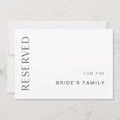 HARLOW Reservierte 12x18 Flat Card oder Sign Einladung (Vorderseite)