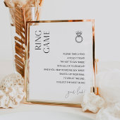 HARLOW Ring Game Sage nicht "Bride Sign" Poster