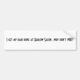 Harlow Salon-Autoaufkleber Autoaufkleber