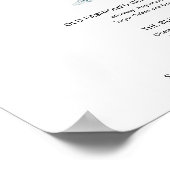 HARLOW Signature Drinks Hochzeitszeichen Poster (Ecke)