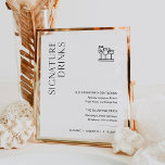 HARLOW Signature Drinks Hochzeitszeichen Poster<br><div class="desc">Harlow Collection - eine perfekte Mischung aus purer Eleganz und modernem Flair. Es ist mit einem modernen Script-Schriftart entworfen,  der Stil und Eleganz ausstrahlt. Jedes Produkt in der Kollektion ist sorgfältig gefertigt,  um einen zeitlosen und On-Trend-Look zu präsentieren.</div>