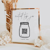 HARLOW Virtual Tipp Jar Venmo QR Code-Zeichen Poster