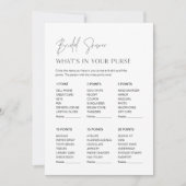 HARLOW Was in Ihrer Brautparty-Spielkarte steckt Einladung (Vorderseite)