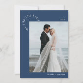 HARLOW Wedding Elopement Wir tippen den Knoten - M Einladung (Vorderseite)