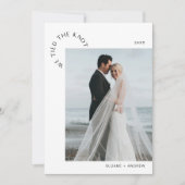 HARLOW Wedding Elopement Wir tippen die Knoten Ank Einladung (Vorderseite)
