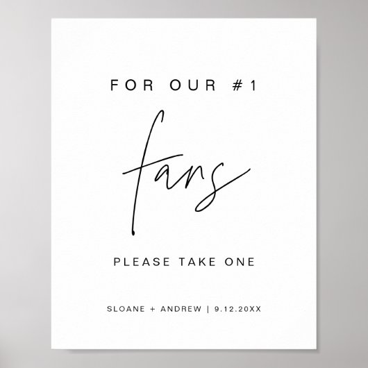 HARLOW Wedding Fans unterzeichnen Poster (Vorne)